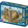 Puzzle 1000 pièces - Cartoon Notre Dame - DToys