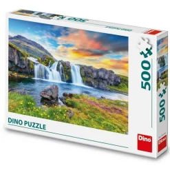 Puzzle 500 pièces : Cascade de glace - Dino