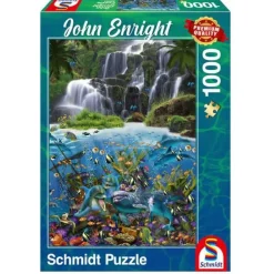 Puzzle 1000 pièces : Cascade, John Enright - Schmidt