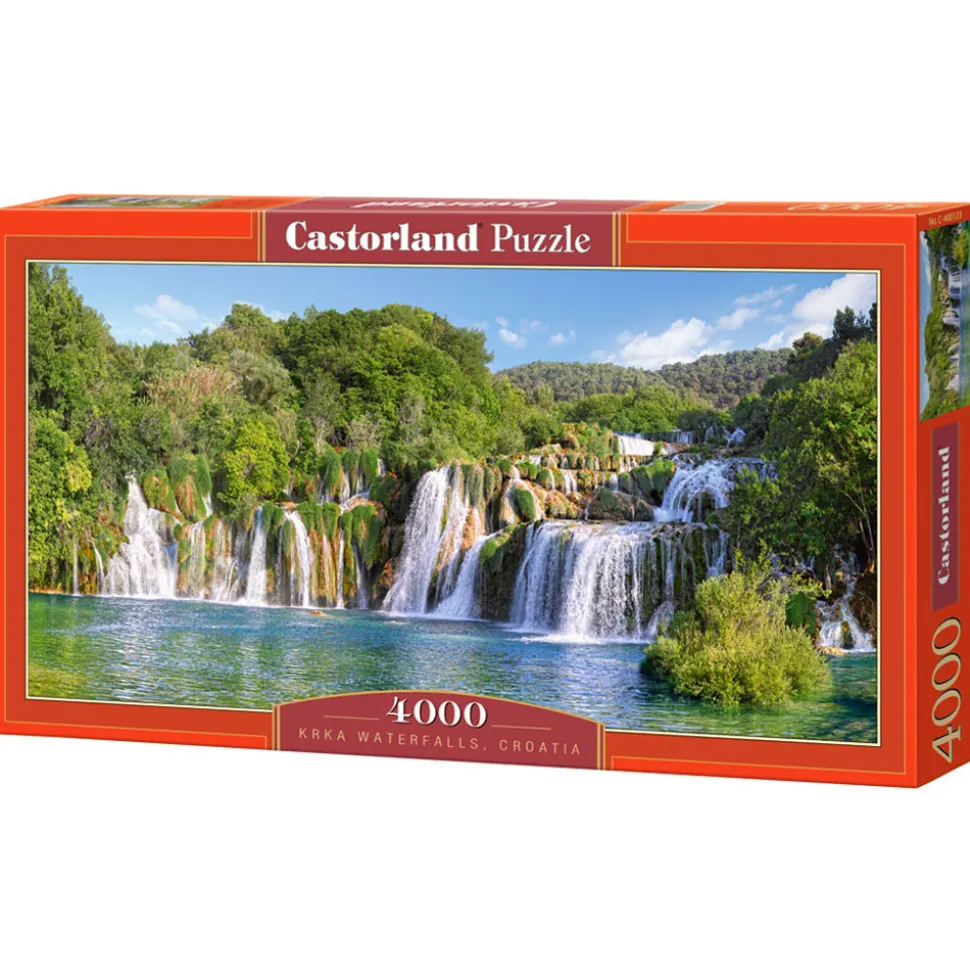 Puzzle 4000 pièces : Cascades du Parc National de Krka en Croatie - Castorland