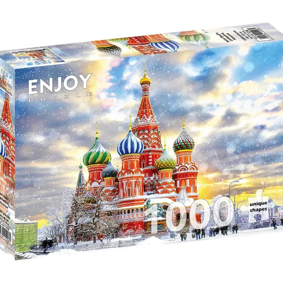 Puzzle 1000 Pièces : Cathédrale Saint-Basile - Moscou - EnjoyPuzzle