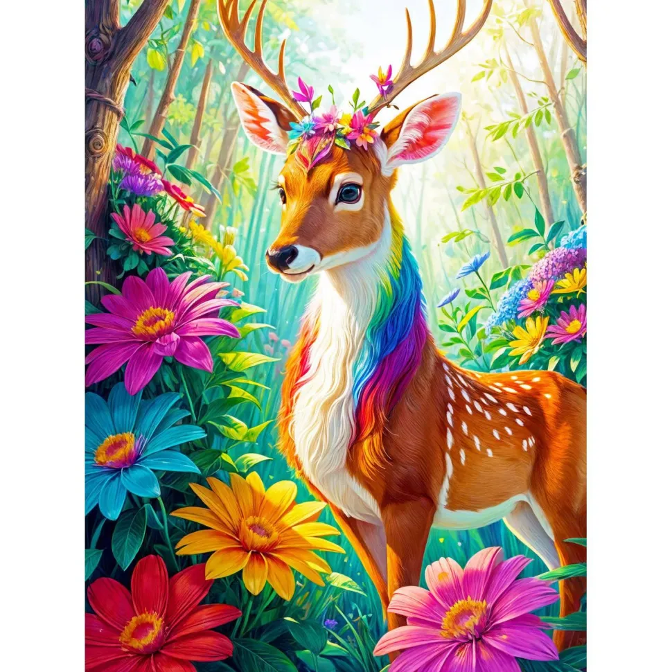 Puzzle 1000 Pièces : Cerf Magique - EnjoyPuzzle