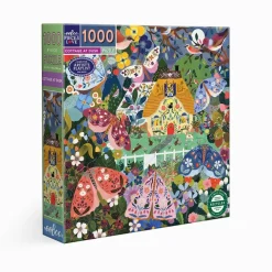 Puzzle 1000 pièces : Chalet au crépuscule - Eeboo