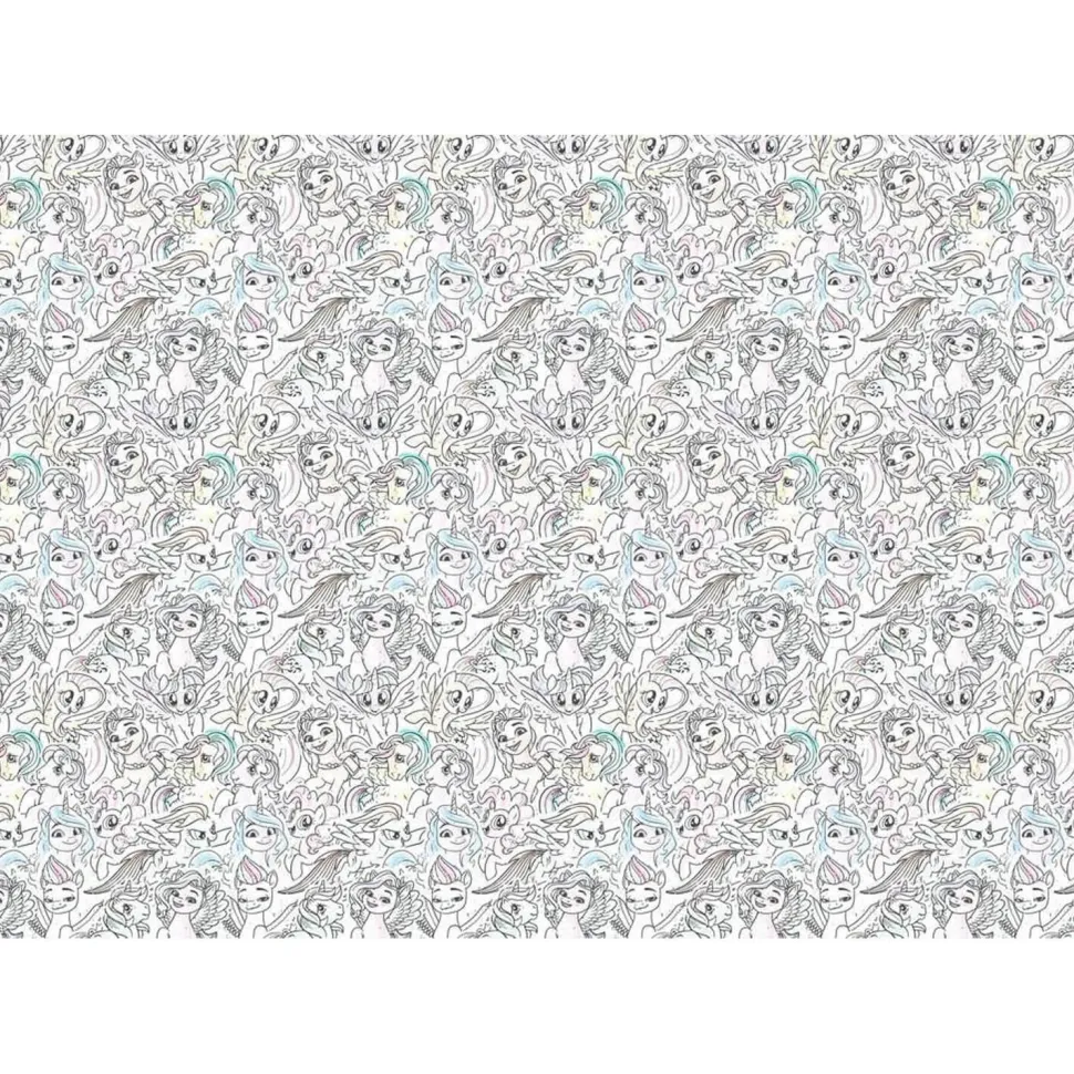 Puzzle 1000 pièces : Challenge Puzzle : My little pony - Ravensburger
