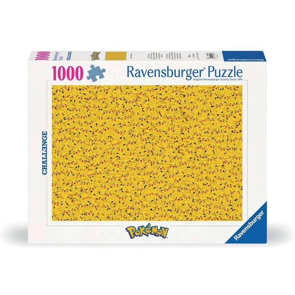 Puzzle 1000 pièces - Challenge Puzzle : Pokémon Pikachu - Ravensburger