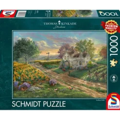Puzzle 1000 pièces : Champs de tournesol - Schmidt