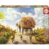 Puzzle 1000 pièces : Chariot De Fleurs - Educa