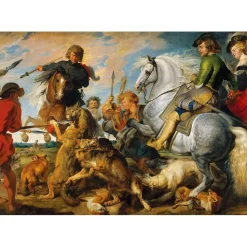 Puzzle 1000 pièces : Chasse au loup et au renard - Ks Games