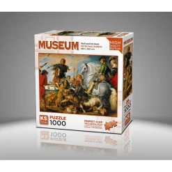 Puzzle 1000 pièces : Chasse au loup et au renard - Ks Games