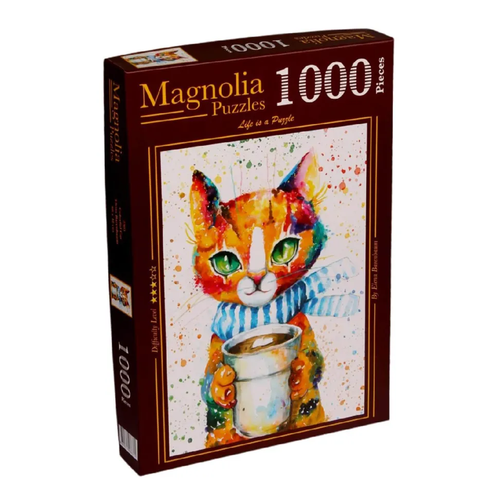 Puzzle 1000 pièces : Chat coloré - Magnolia