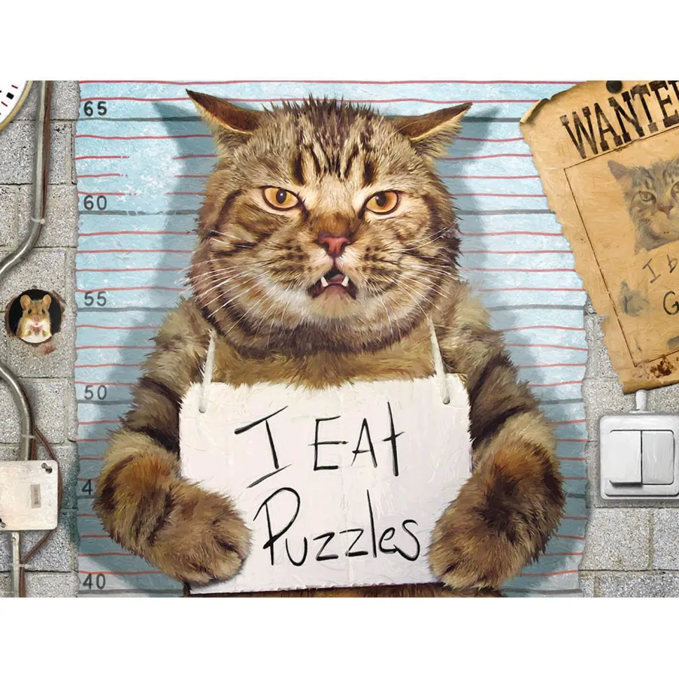 Puzzle 500 pièces : Chat criminel par Paul Normand - Eurographics