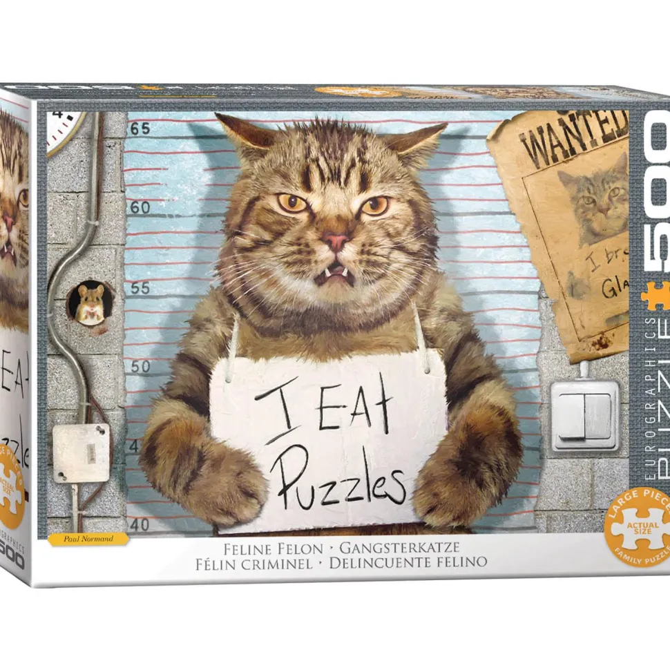 Puzzle 500 pièces : Chat criminel par Paul Normand - Eurographics