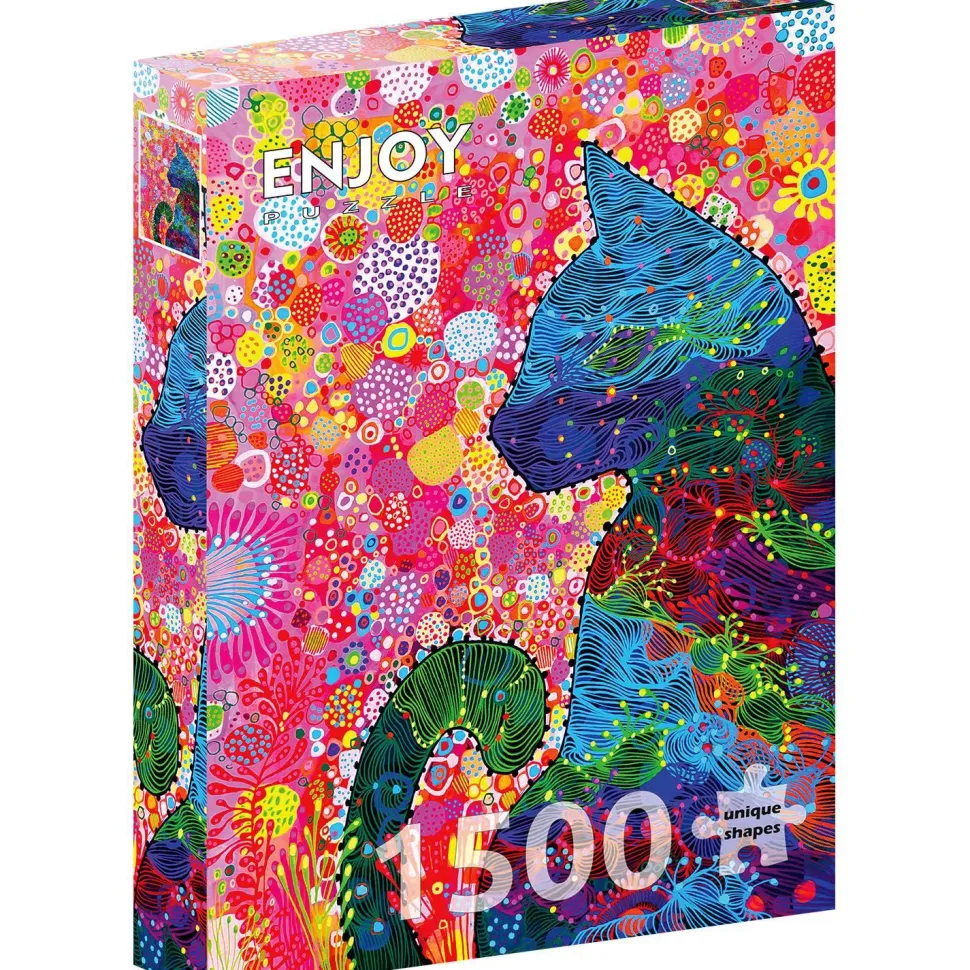 Puzzle 1500 Pièces : Chat errant - EnjoyPuzzle