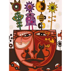 Puzzle 1000 pièces : Chat surréaliste - Magnolia