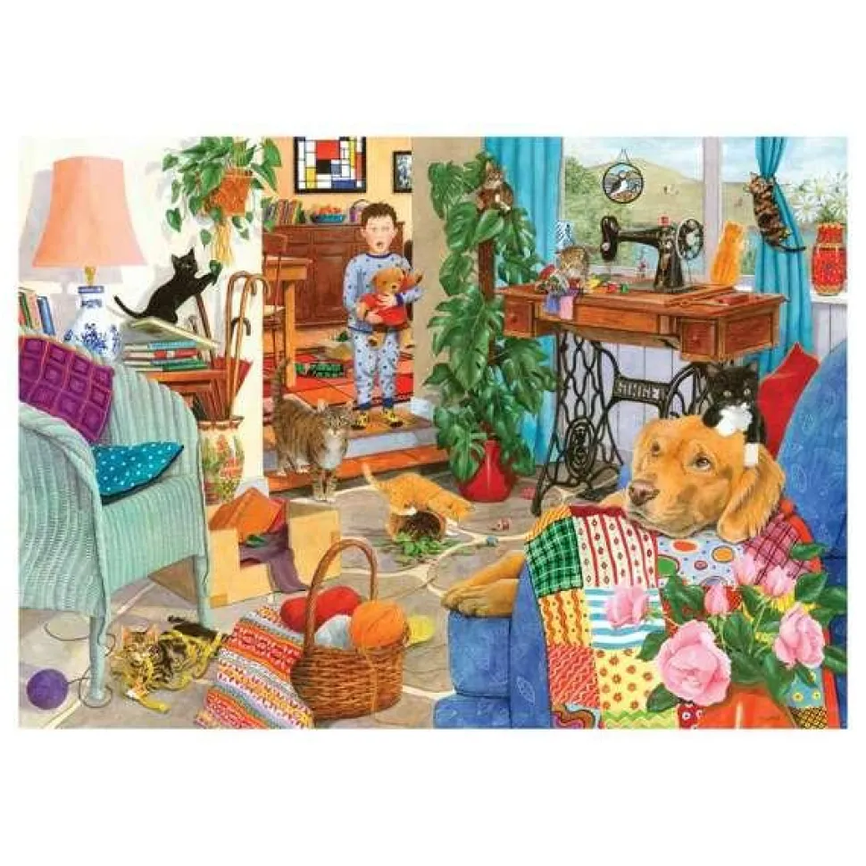 Puzzle 1000 pièces : Chaton Chaos - The House Of Puzzle