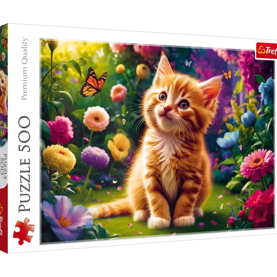 Puzzle 500 pièces : Chaton mignon - Trefl