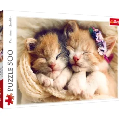 Puzzle 500 pièces : Chatons endormis - Trefl