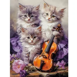 Puzzle 500 pièces : Chatons Musicaux - Castorland