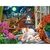 Puzzle 180 pièces : Chatons sur le toit - Castorland