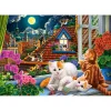 Puzzle 1500 pièces : Chatons sur le toit - Castorland