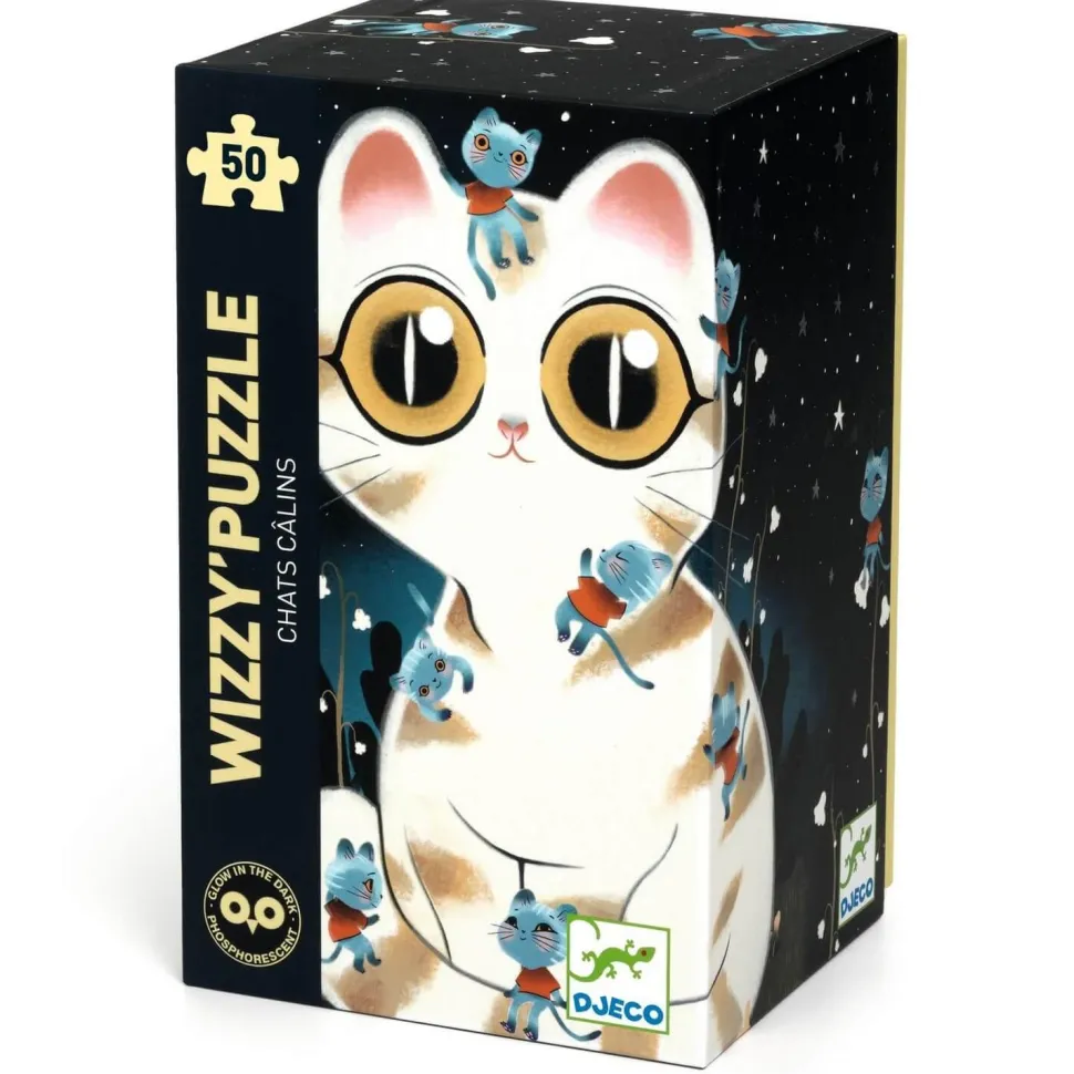 Puzzle 50 pièces : Chats câlins - Djeco