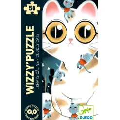 Puzzle 50 pièces : Chats câlins - Djeco
