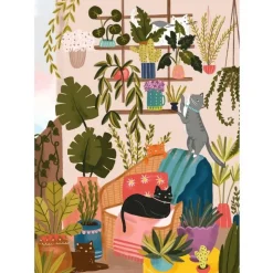 Puzzle 1000 pièces : Chats de Balcon - Villager Puzzles