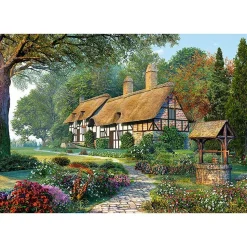 Puzzle 1500 pièces : Chaumière idyllique - Castorland