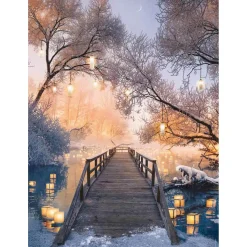 Puzzle 500 pièces : Chemin des lanternes, Diego Hernandez - Nathan