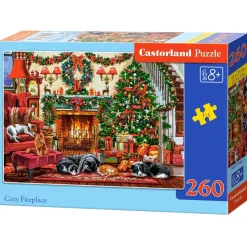 Puzzle 260 pièces : Cheminée cosy - Castorland