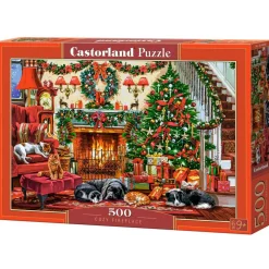 Puzzle 500 pièces : Cheminée cosy - Castorland
