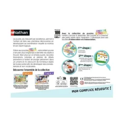 Puzzle 100 pièces : cherche et trouve : au camping - Nathan