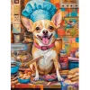 Puzzle 70 pièces : chien Chef cuisiner - Castorland