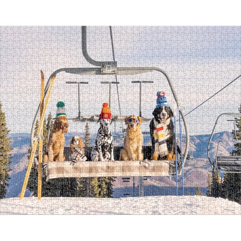 Puzzle 1000 pièces : Chiens d'Aspen - Galison