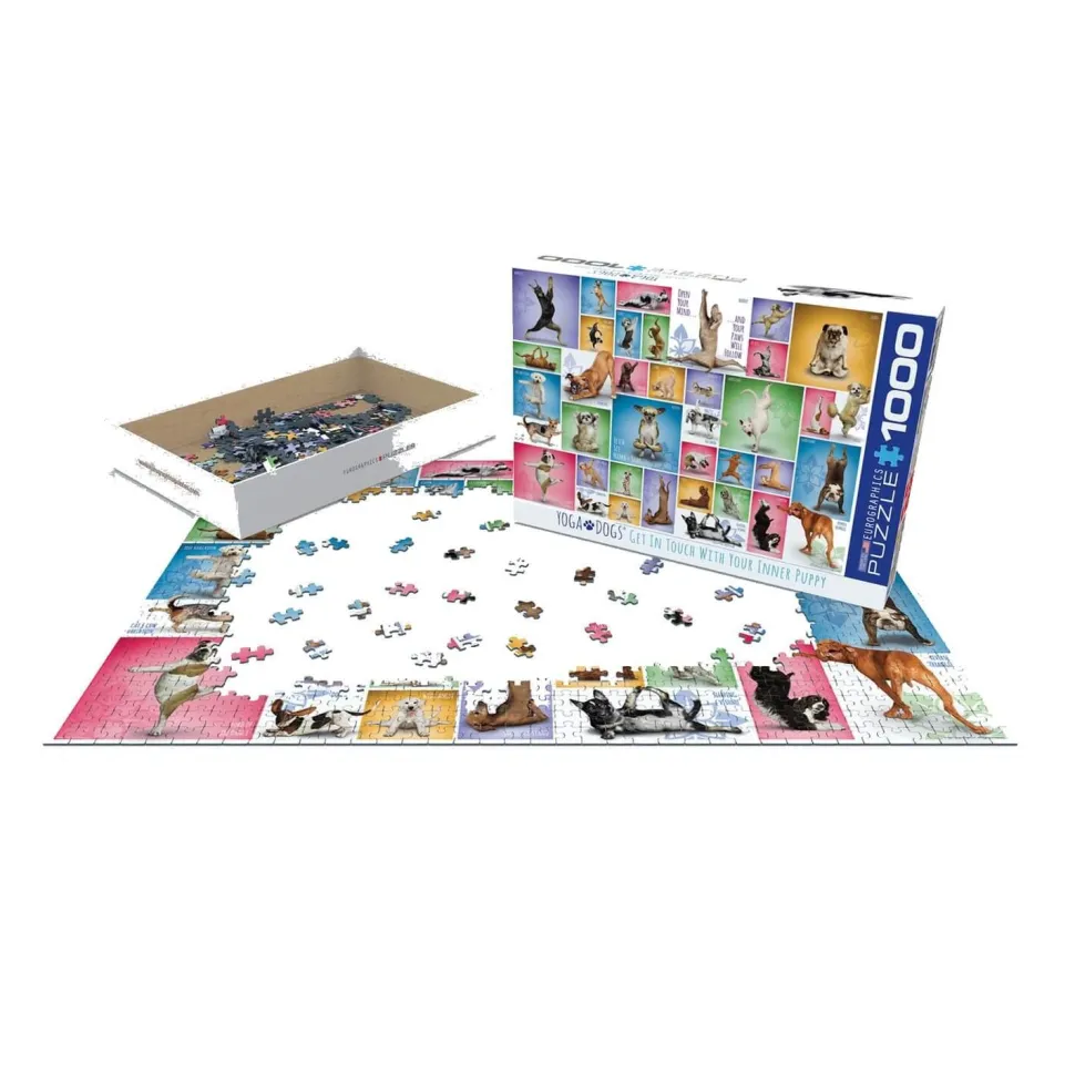 Puzzle 1000 pièces : Chiens de yoga - Eurographics