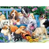 Puzzle 1000 pièces : Chiens du jardin - Trefl