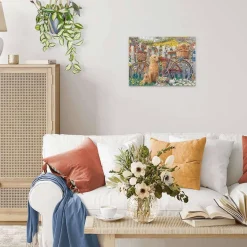 Puzzle 500 pièces - Chiens mignons dans le jardin - Ravensburger