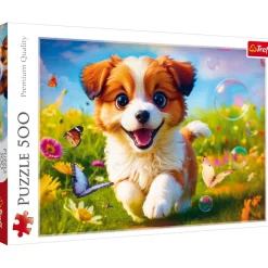 Puzzle 500 pièces : Chiot Heureux - Trefl