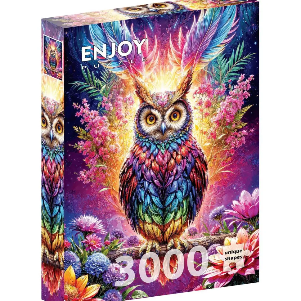 Puzzle 3000 pièces : Chouette Néon - EnjoyPuzzle