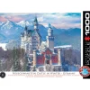 Puzzle 1000 pièces : Château de Neuschwanstein en hiver - Eurographics