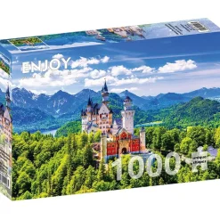 Puzzle 1000 pièces : Château de Neuschwanstein en été, Allemagne - EnjoyPuzzle