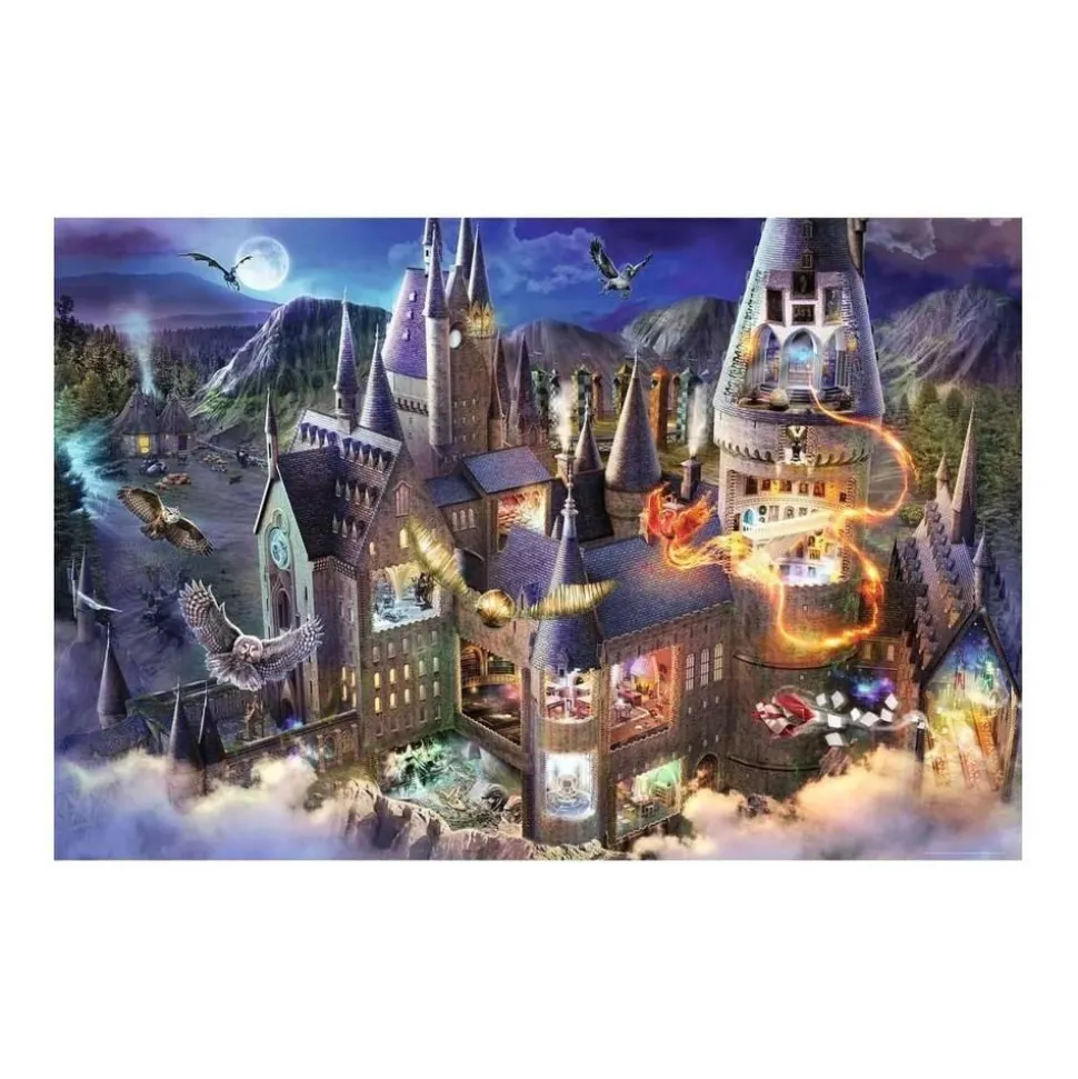 Puzzle 3000 pièces : Château de Poudlard, Harry Potter - Ravensburger