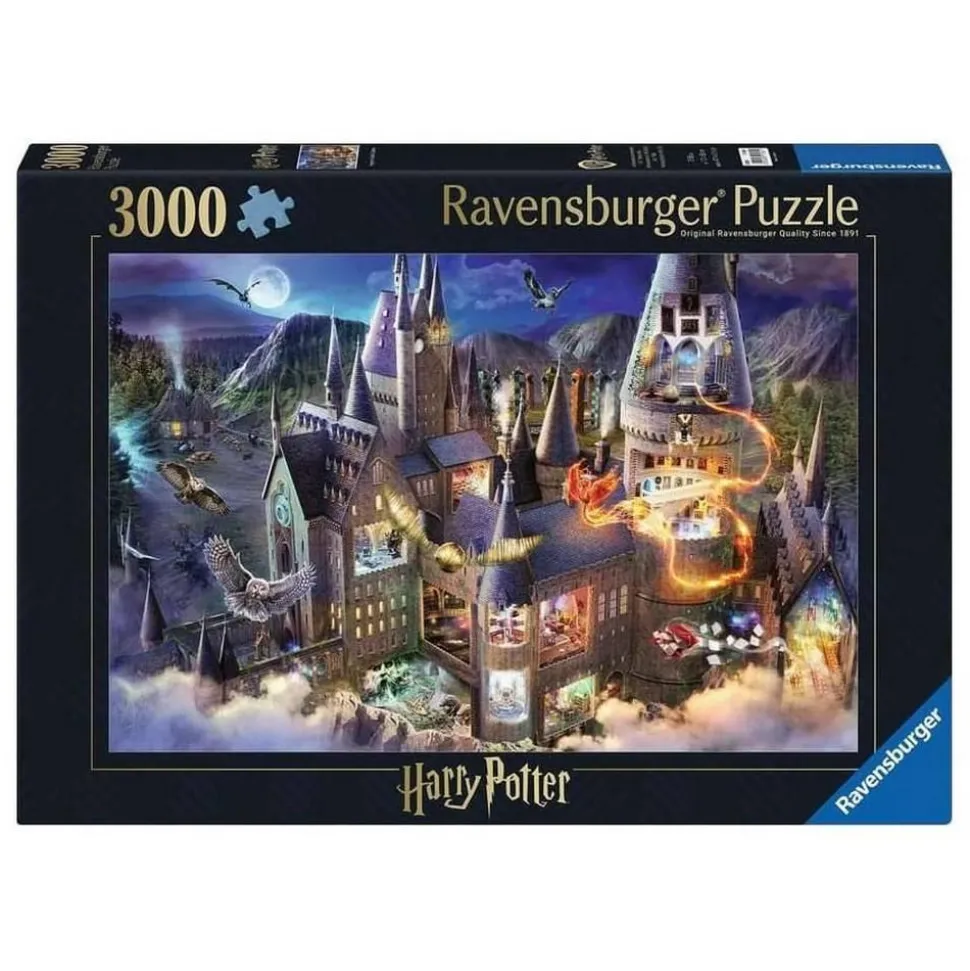 Puzzle 3000 pièces : Château de Poudlard, Harry Potter - Ravensburger