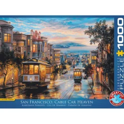 Puzzle 1000 pièces : Ciel de tramway, San Francisco - Eurographics