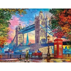 Puzzle 1000 pièces : Ciel dégagé sur le Tower Bridge - Gibsons