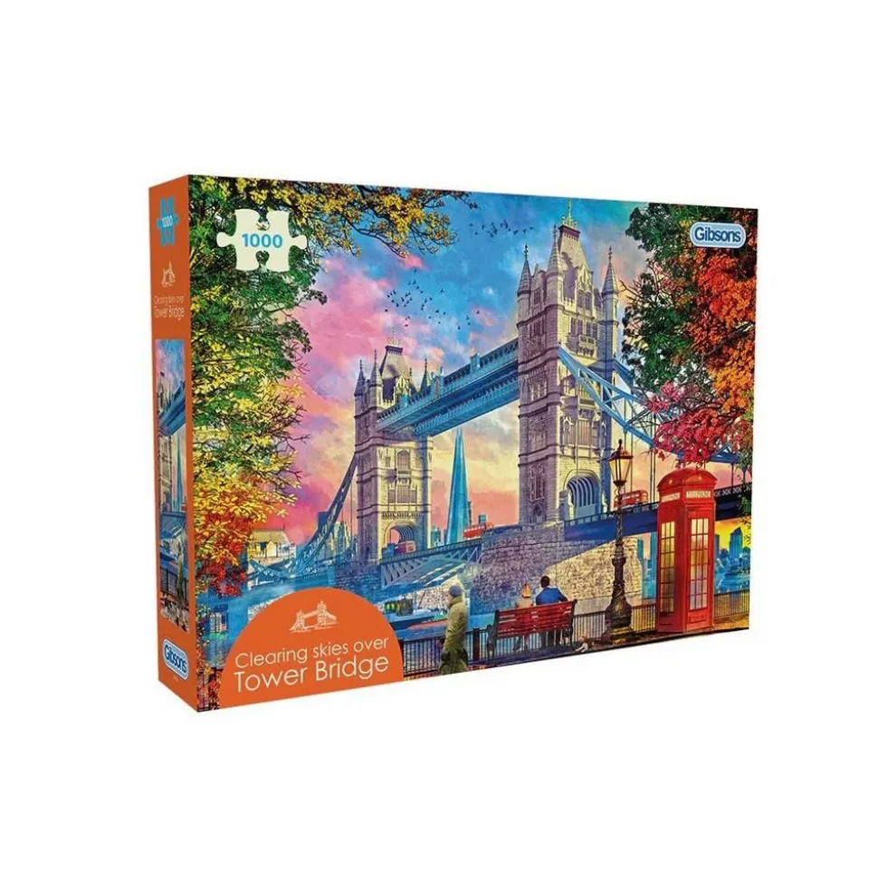 Puzzle 1000 pièces : Ciel dégagé sur le Tower Bridge - Gibsons