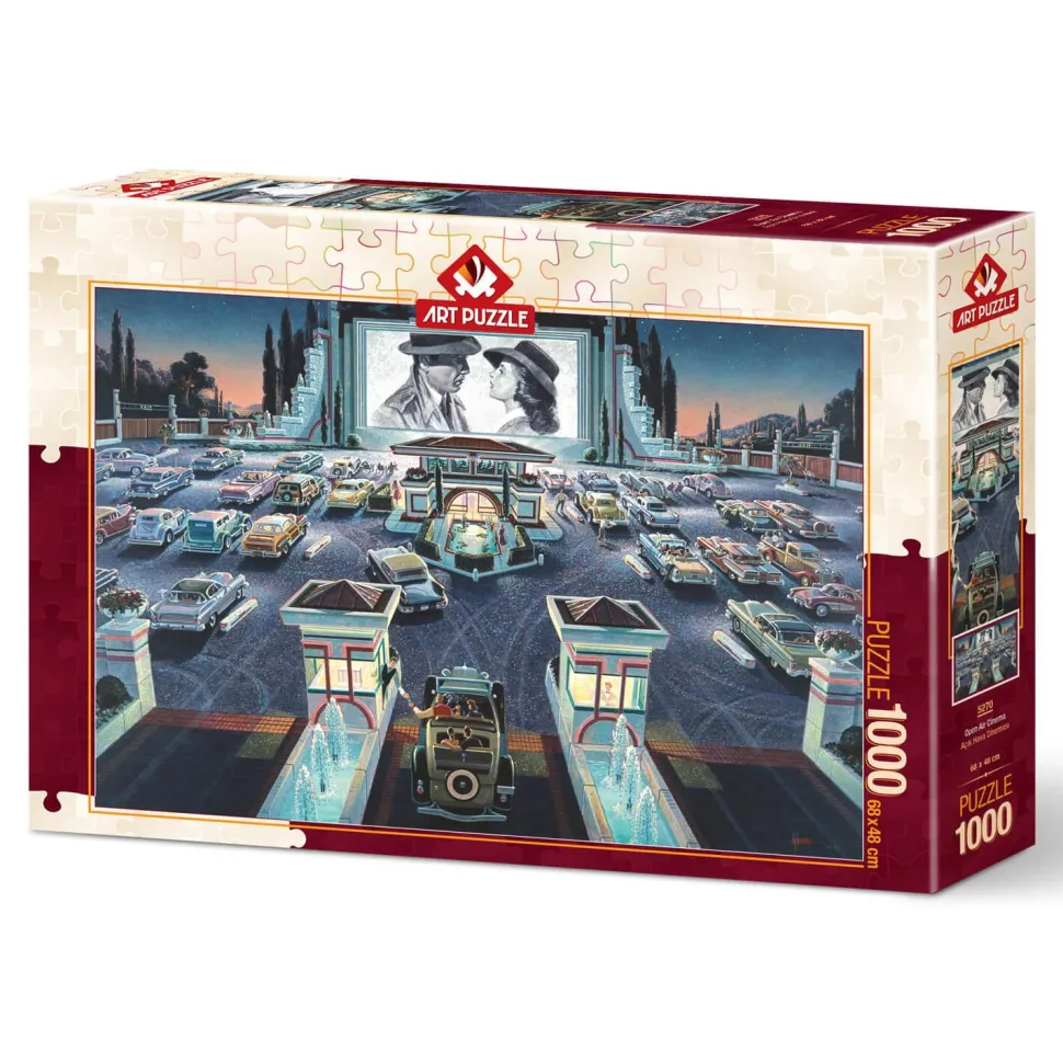Puzzle 1000 pièces : Cinéma en plein air - Art Puzzle