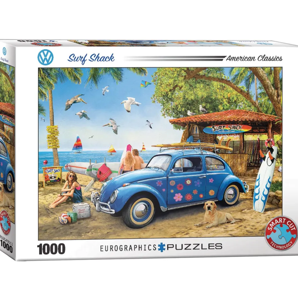 Puzzle 1000 pièces : Coccinelle Surf Shack - Eurographics