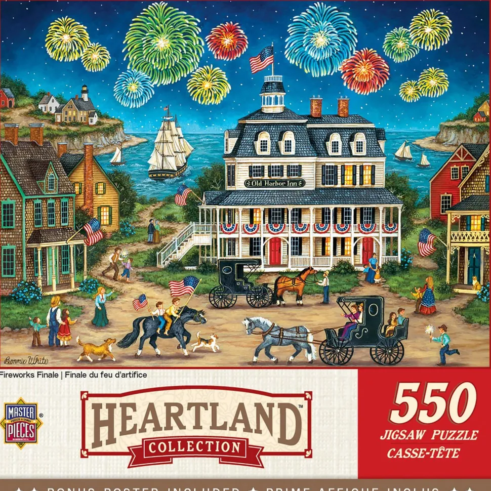 Puzzle 550 pièces : Collection Heartland - Finale des feux d'artifice - Master Pieces