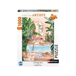 Puzzle 1500 pièces : Collection Artiste - Instant de repos - Nathan